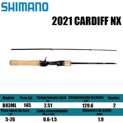 SHIMANO 2021 CARDIFF NX B83ML para carretilhas de pesca