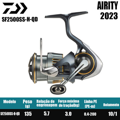DAIWA 2023 AIRITY Molinete De Pesca Spinning Reel Água Doce Água Salgada Peças De Pesca Origem: Japão