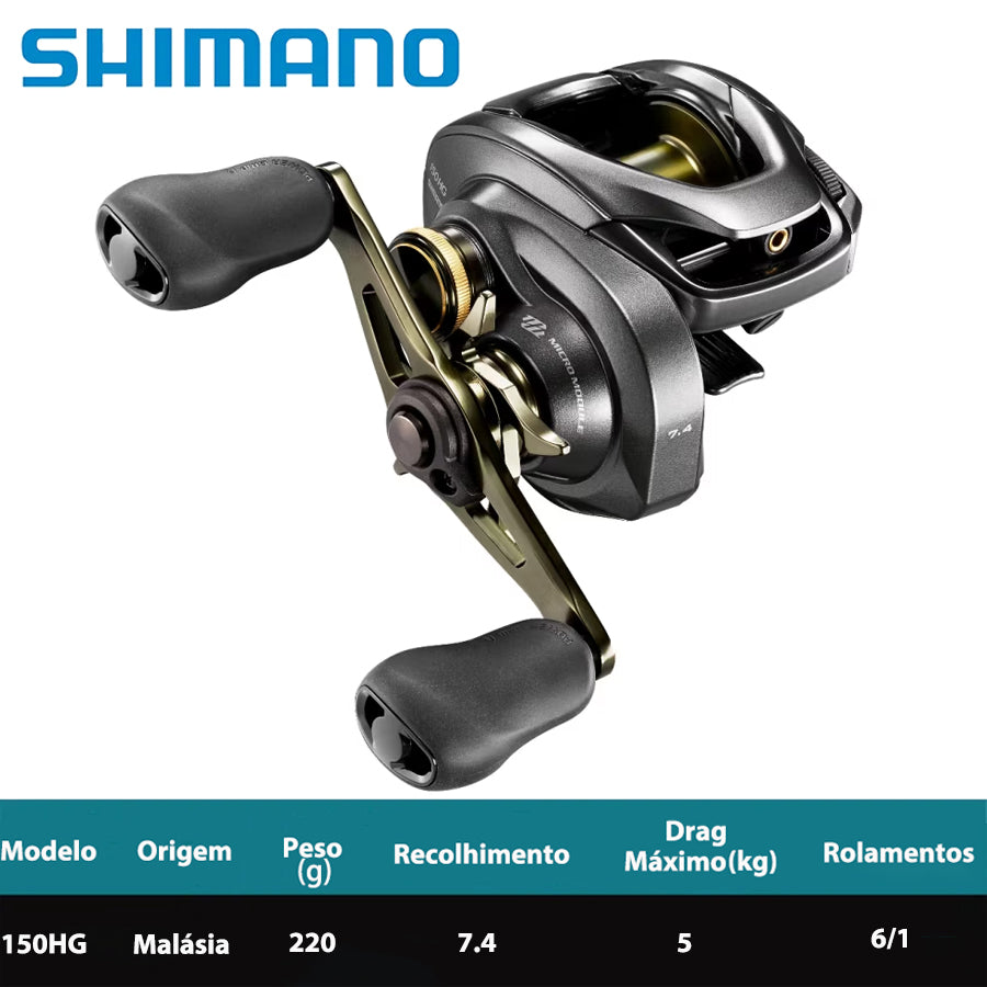SHIMANO 2018 CURADO DC 150HG Carretilha Direita