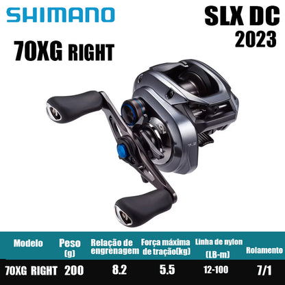 Carretilha De Arremesso SHIMANO 2023 SLX DC , Peça De Reposição Para Pesca Em Água Doce E Salgada. Local De Produção: Malásia.