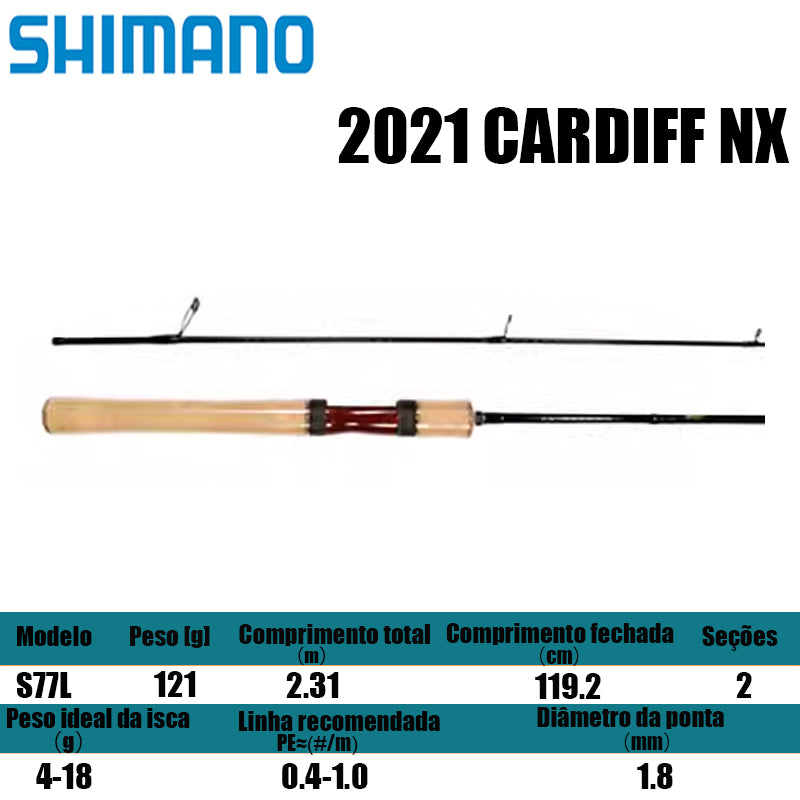 SHIMANO 2021 CARDIFF NX S77L para molinetes de pesca