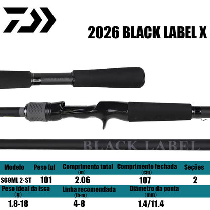 DAIWA 2026 BLACK LABEL X  S69ML 2·ST para molinetes de pesca