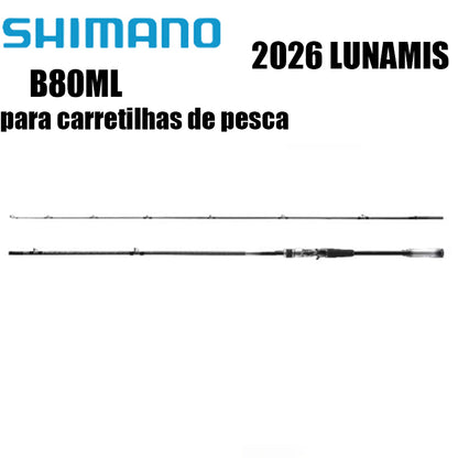 SHIMANO 2026 LUNAMIS B80ML para carretilhas de pesca