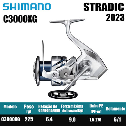 SHIMANO 2023 STRADIC  carretel de pesca bobina giratória de água doce peças de pesca de água salgada Origem: Japão