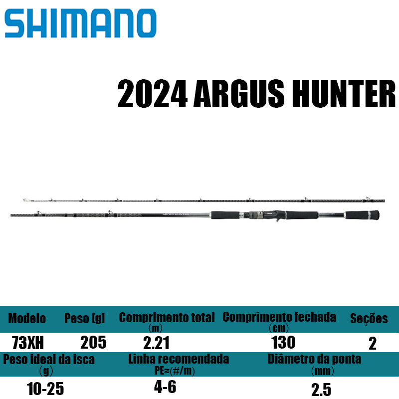 SHIMANO 2024 ARGUS HUNTER 73XH para carretilhas de pesca