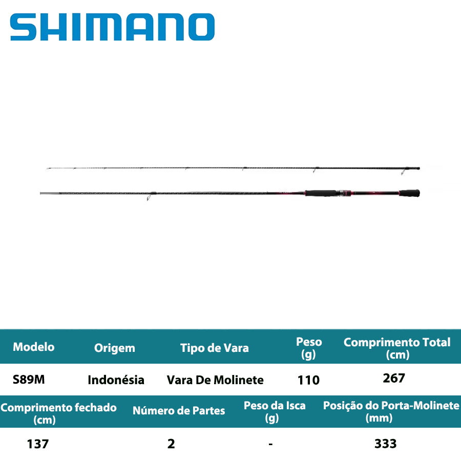 SHIMANO 2022 SEPHIA BB S89M Vara De Molinete