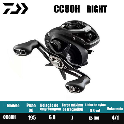 DAIWA 2022 CC80 CR80 peças de pesca, carretilha para pesca em água salgada e doce, carretilha de pesca baitcast. Origem: China.