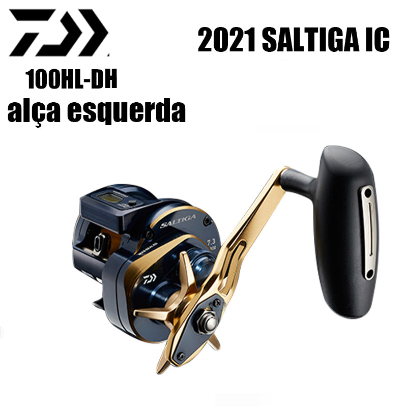 DAIWA 2021 SALTIGA IC 100HL-DH alça esquerda