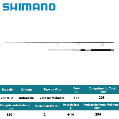 SHIMANO 2025 LESATH 2681F-2 Vara De Molinete