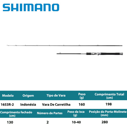 SHIMANO 2025 LESATH 1653R-2 Vara De Carretilha