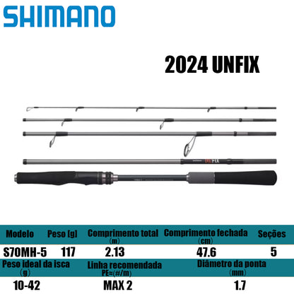 SHIMANO 2024 UNFIX S70MH-5 para molinetes de pesca