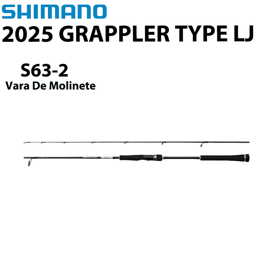 SHIMANO 2025 GRAPPLER TYPE LJ S63-2 Vara De Molinete