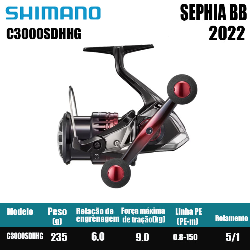 SHIMANO 2022 SEPHIA BB carretel de pesca spinning carretel de água doce peças de pesca de água salgada Origem: Malásia