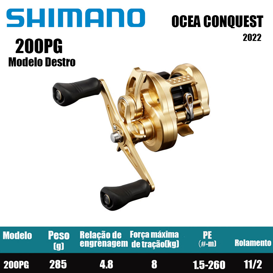 SHIMANO 2022 OCEA CONQUEST 200PG Modelo Destro