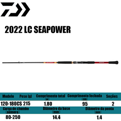 DAIWA 2022 LC SEAPOWER 120-180CS para molinetes de pesca