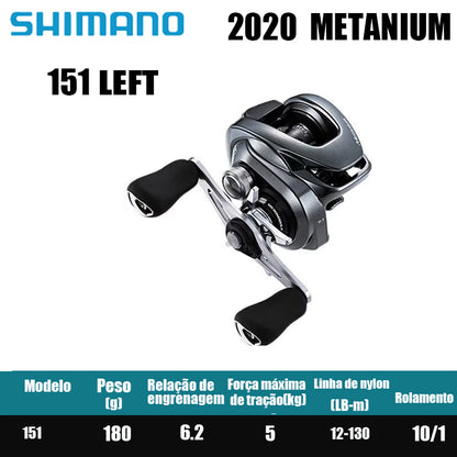 Carretel de Pesca SHIMANO 2020 METANIUM 71XG 151XG Carretel de Arremesso Água Doce Água Salgada Peças de Pesca Origem: Japão