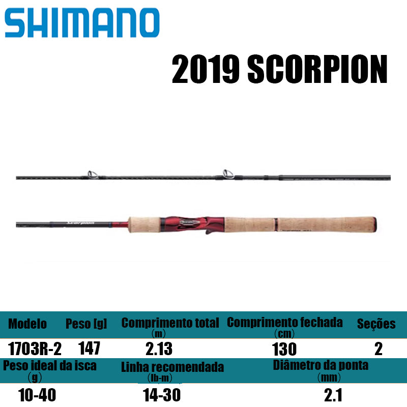 SHIMANO 2019 SCORPION 1703R-2 para carretilhas de pesca