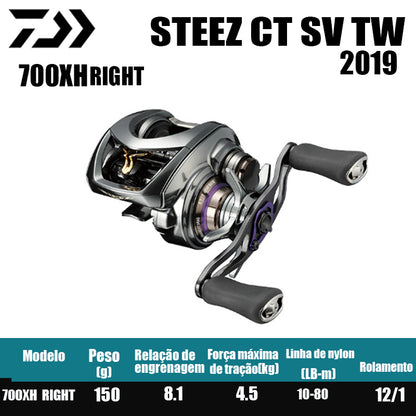 Carretilha De Arremesso DAIWA 2019 STEEZ CT SV TW, Peça De Reposição Para Pesca Em Água Doce E Salgada. País de origem: Japão