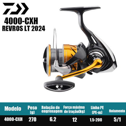 DAIWA 2024 REVROS LT Spinning Reel Fishing Reel Fresh Water Salt Water Fishing Parts Origem Vietnã