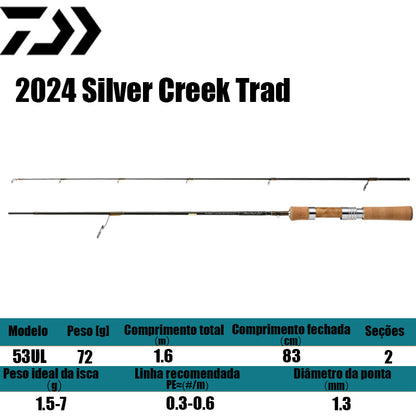 DAIWA 2024 Silver Creek Trad 53UL para molinetes de pesca