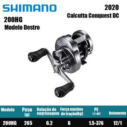 SHIMANO 2020 Calcutta Conquest DC 200HG Modelo Destro