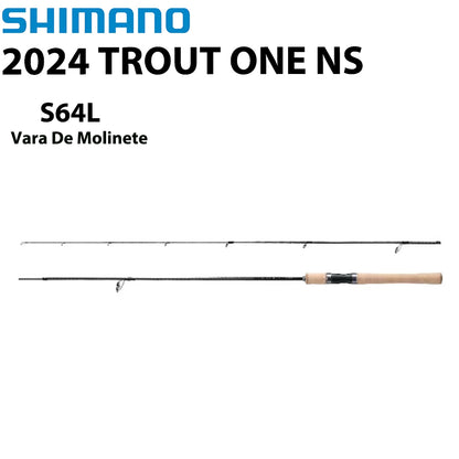 SHIMANO 2024 TROUT ONE NS S64L Vara De Molinete