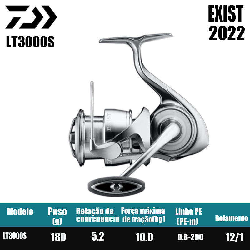 DAIWA 2022 EXIST Molinete De Pesca Spinning Reel Água Doce Água Salgada Peças De Pesca Origem: Japão