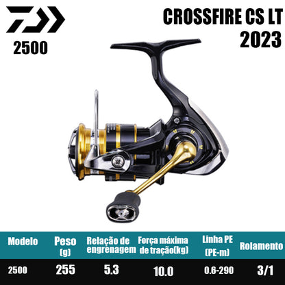 DAIWA 2023 CROSSFIRE LT Spinning Reel Fishing Reel Água doce Peças de pesca de água salgada Origem Vietnã