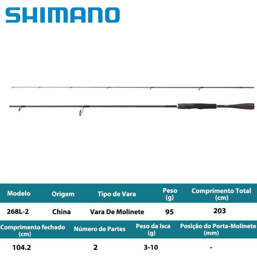 SHIMANO 2021 ZODIAS 268L-2 Vara De Molinete