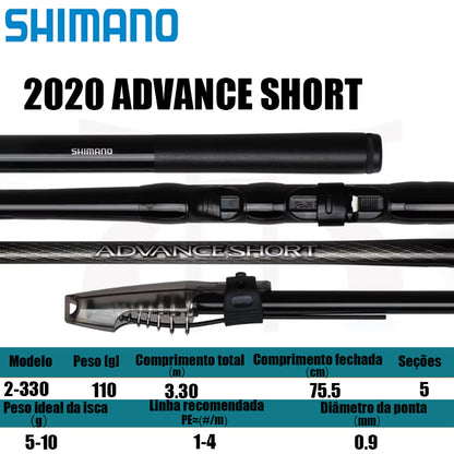 SHIMANO 2020 ADVANCE SHORT 2-330 para molinetes de pesca