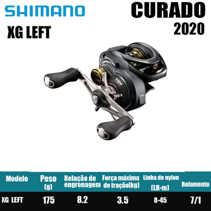 SHIMANO 2021 CURADO BFS Peças de pesca Água salgada Água doce Baitcast Reel Fishing Reel Origem: Malásia Luya Long-range Throwing Wheel