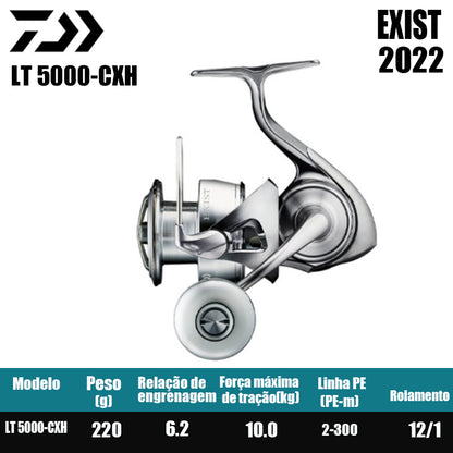 DAIWA 2022 EXIST Molinete De Pesca Spinning Reel Água Doce Água Salgada Peças De Pesca Origem: Japão
