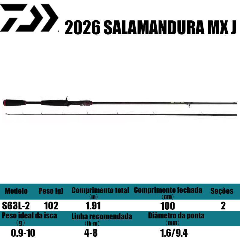 DAIWA 2026 SALAMANDURA MX J S63L-2 para molinetes de pesca