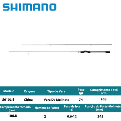 SHIMANO 2021 SOARE XR S610L-S Vara De Molinete
