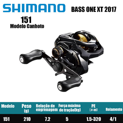 SHIMANO 2017 BASS ONE XT 151 Modelo Canhoto