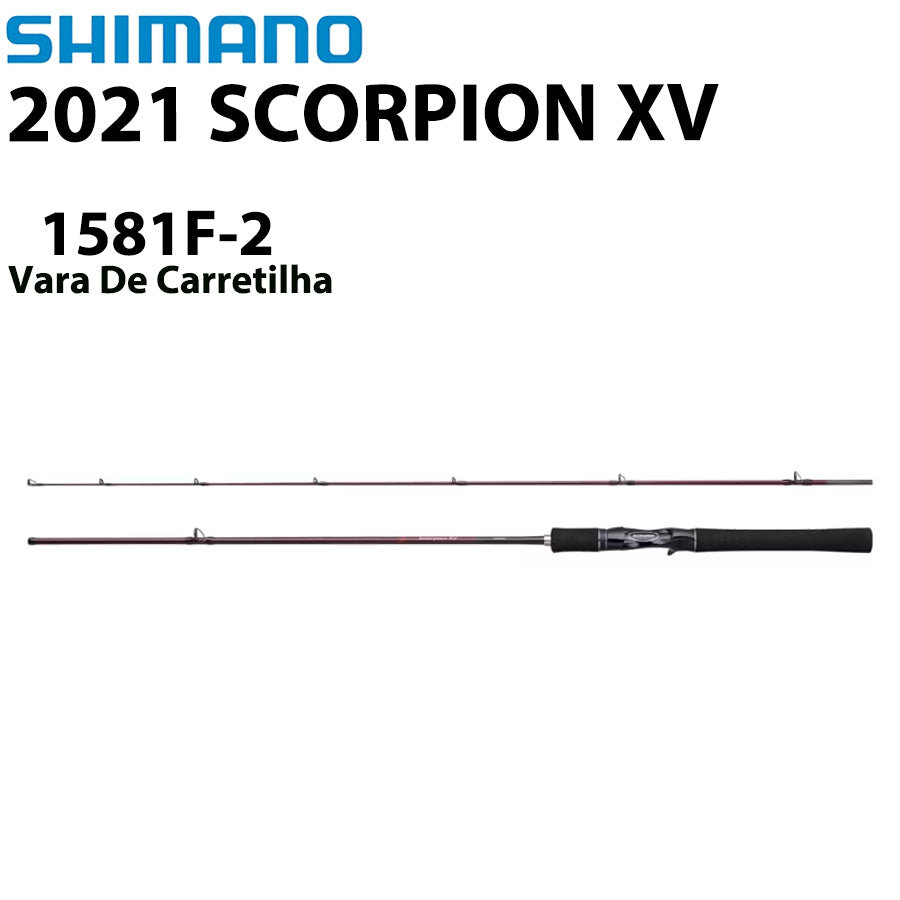 SHIMANO 2021 SCORPION XV 1581F-2 Vara De Carretilha