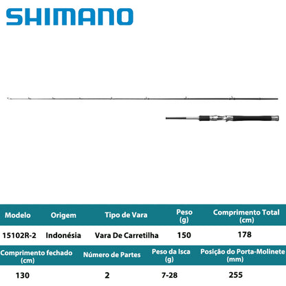 SHIMANO 2025 LESATH 15102R-2 Vara De Carretilha