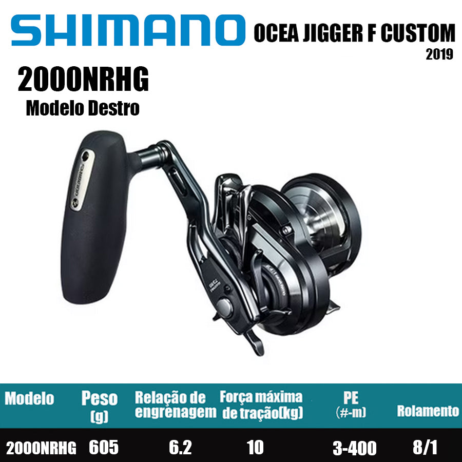 SHIMANO 2019 OCEA JIGGER F CUSTOM 2000NRHG Modelo Destro