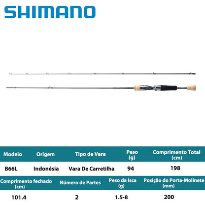 SHIMANO 2023 TROUT ONE AS B66L Vara De Carretilha