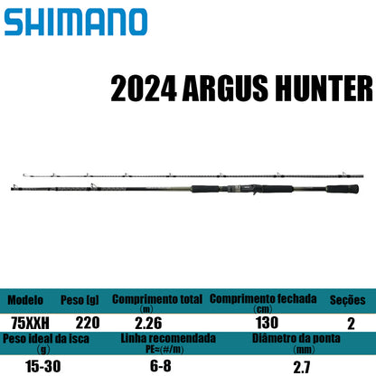 SHIMANO 2024 ARGUS HUNTER 75XXH para carretilhas de pesca