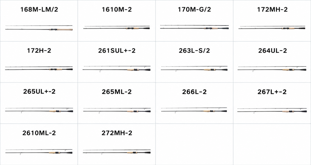 SHIMANO 2025 EXPRIDE 168M-LM/2 Vara De Carretilha