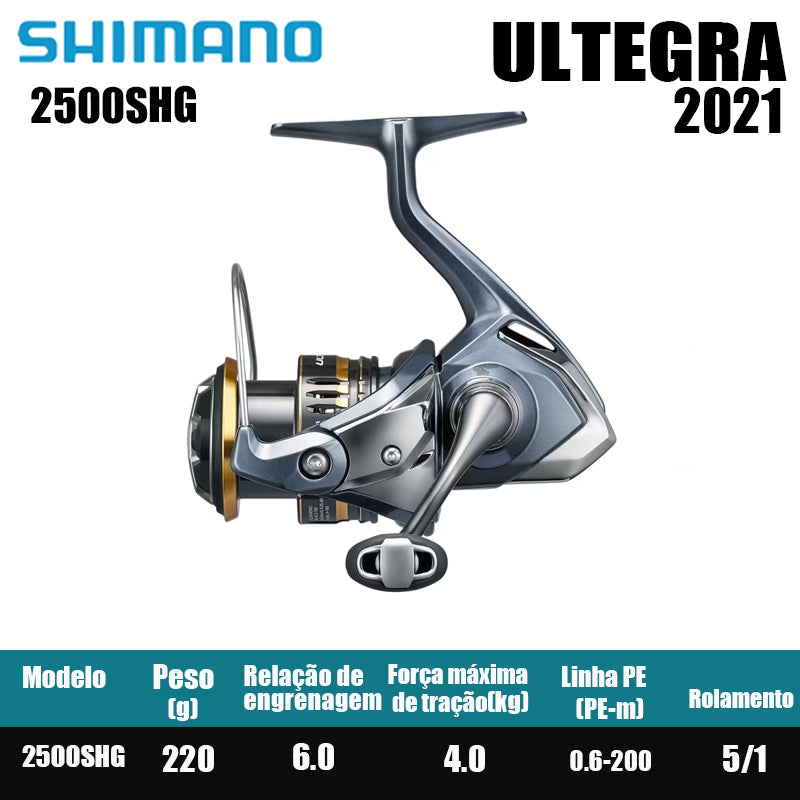 SHIMANO 2021 ULTEGRA Carretel de pesca Spinning Reel Água doce Peças de pesca de água salgada Origem China