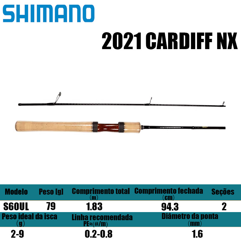 SHIMANO 2021 CARDIFF NX S60UL para molinetes de pesca