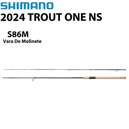 SHIMANO 2024 TROUT ONE NS S86M Vara De Molinete