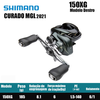 SHIMANO 2021 CURADO MGL 150XG Modelo Destro