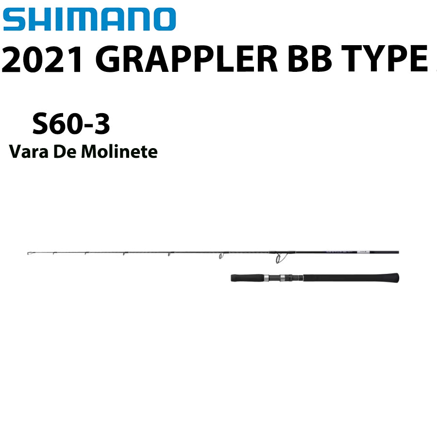 SHIMANO 2021 GRAPPLER BB TYPE J S60-3 Vara De Molinete