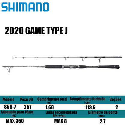SHIMANO 2020 GAME TYPE J S56-7 para molinetes de pesca