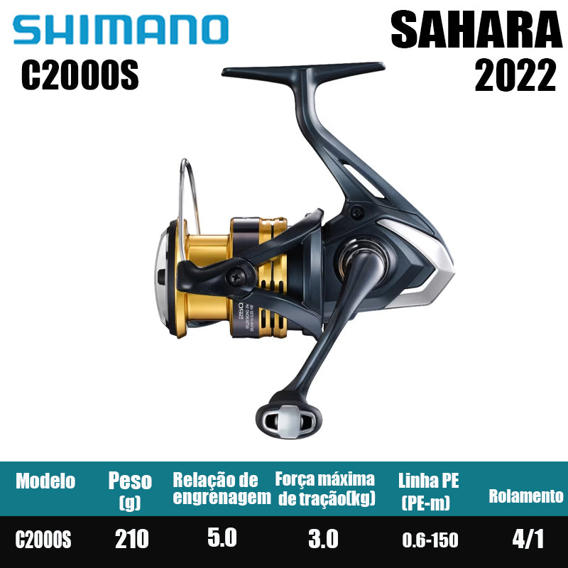 SHIMANO 2022 SAHARA carretel de pesca spinning carretel de água doce peças de pesca de água salgada Origem: Malásia
