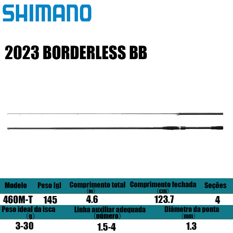 SHIMANO 2023 BORDERLESS BB 460M-T para molinetes de pesca