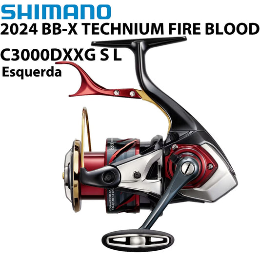 SHIMANO 2024 BB-X TECHNIUM FIRE BLOOD C3000DXXG S L Molinete Esquerda